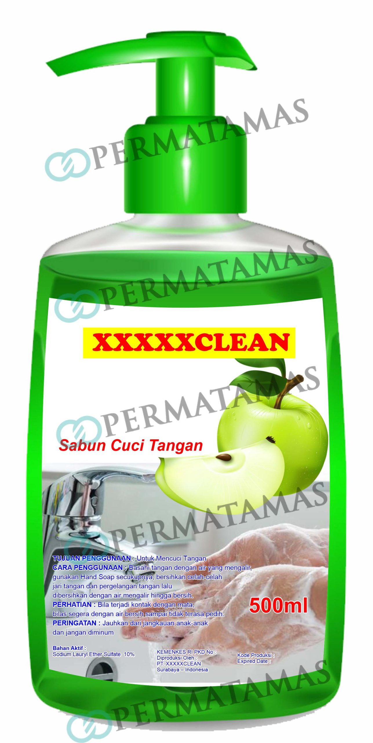 Contoh Label Sabun Cuci Tangan
