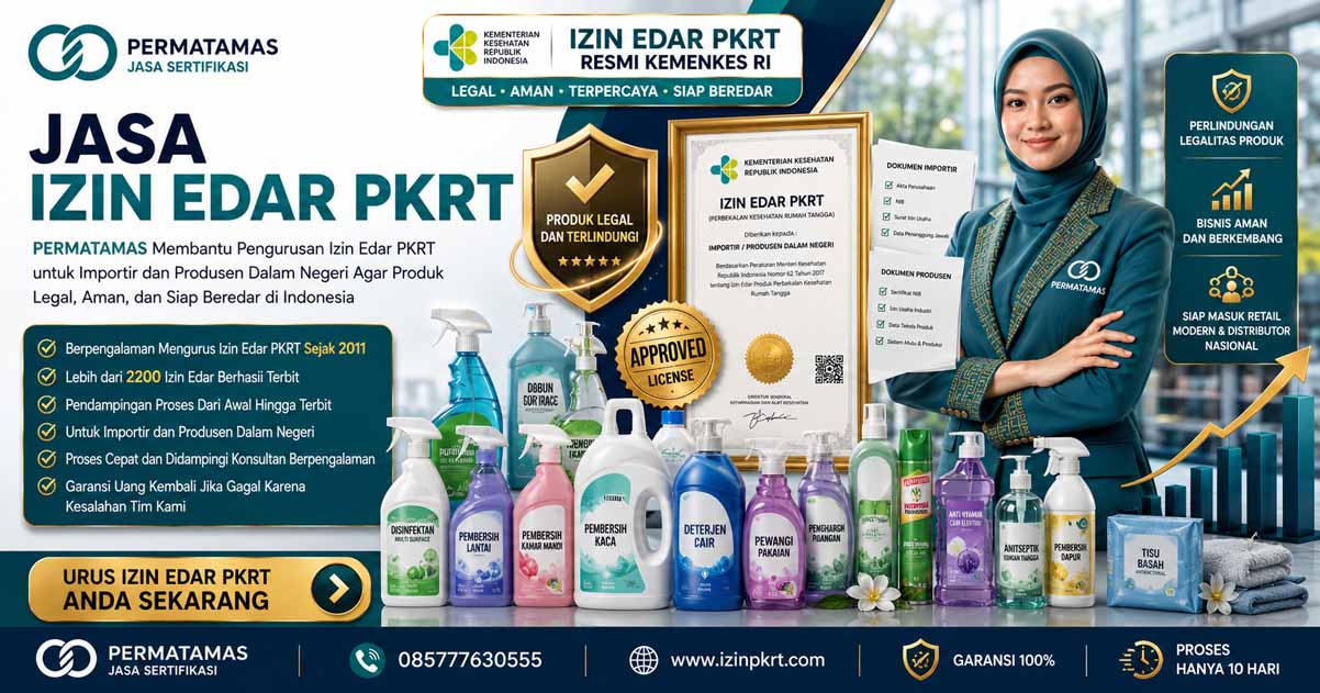 Jasa Izin PKRT Deterjen Laundry, Deterjen Konsentrat, dan Enzim Pencuci