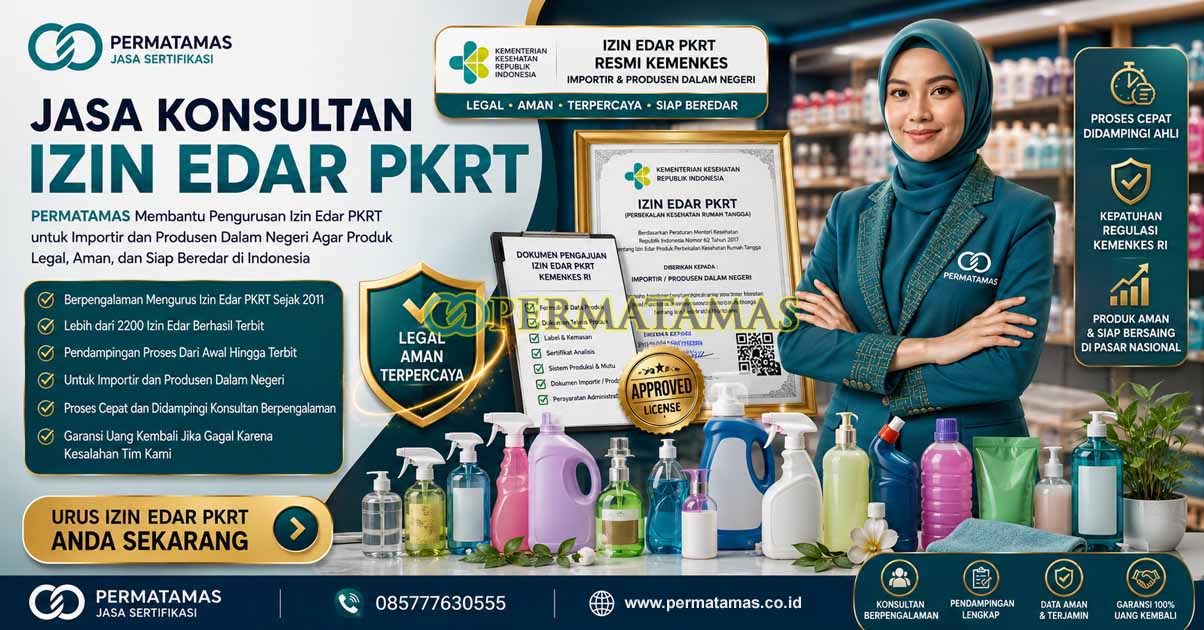 Jasa Pengurusan Izin Edar PKRT Produk Tisu, Sediaan Mencuci, Pembersih, Perawatan Bayi, Antiseptik & Pewangi