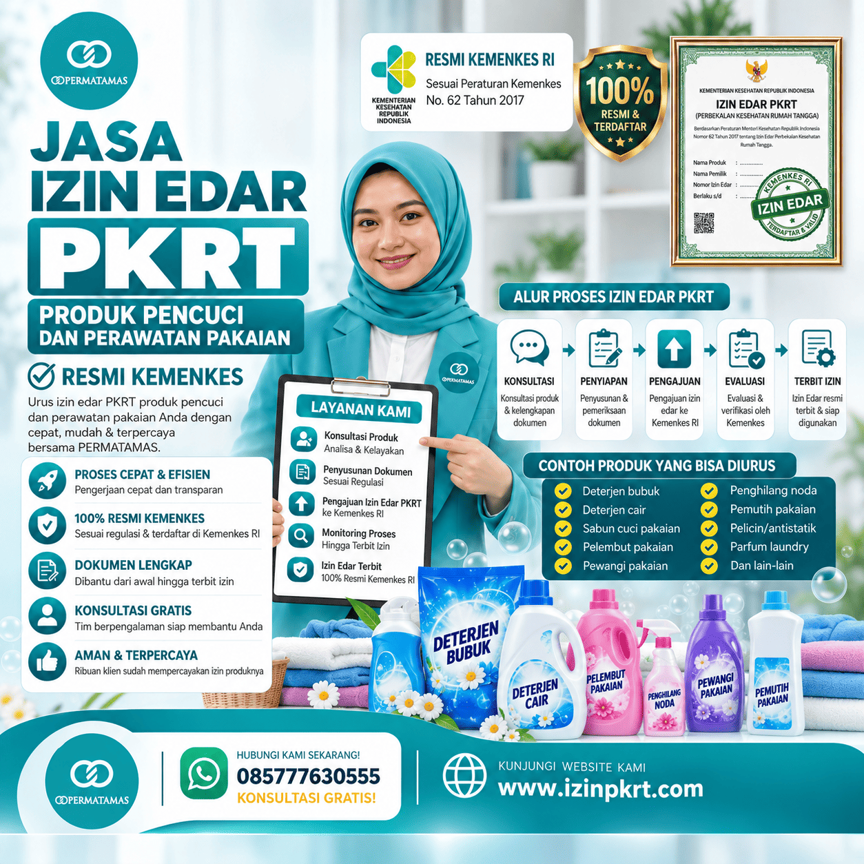 Konsultan Izin Edar PKRT Kemenkes Produk Enzim Pencuci