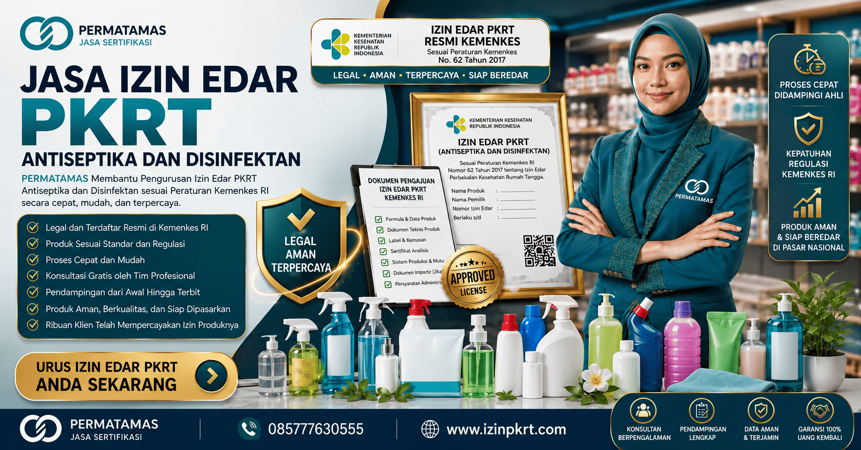 Jasa Pengurusan Izin Edar PKRT Disinfektan Ruangan Resmi Kemenkes
