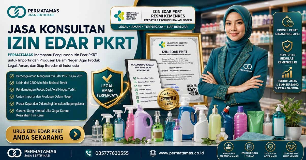 Jasa Pembuatan Izin Edar PKRT Kemenkes Produk Pelembut dan Pewangi Pakaian